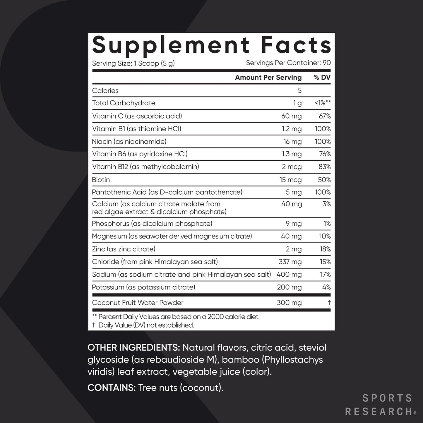 Sports Research® Hydrate Electrolytes Powder Packets - Sugar-Free & Naturally Flavored with Vitamins, Minerals, and Coconut Water - Supports Hydration - 32 Packets - Variety Pack - Nirvana Guru