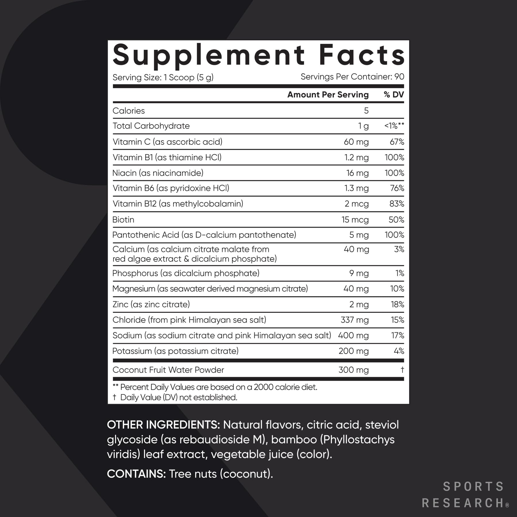Sports Research® Hydrate Electrolytes Powder Packets - Sugar-Free & Naturally Flavored with Vitamins, Minerals, and Coconut Water - Supports Hydration - 32 Packets - Variety Pack - Nirvana Guru