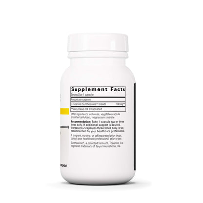 Integrative Therapeutics L-Theanine - L-Theanine to Support a Relaxed State* - Healthy Stress Response* - Vegan & Gluten-Free Amino Acid Supplement - 200 mg, 60 Capsules - Nirvana Guru