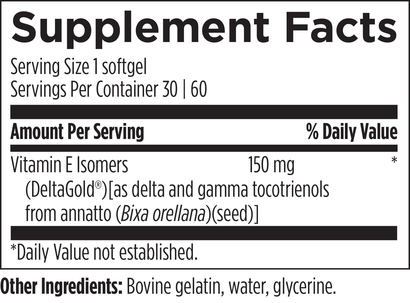 Designs for Health Annatto-E 300mg Tocotrienols Vitamin E - Delta + Gamma Tocotrienols to Support Heart Health, Eye Health, Healthy Aging - DeltaGold Antioxidants Supplement (60 Vitamin E Softgels) Nirvana Guru