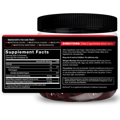 Force Factor Maca Max, Maca Root Capsules to Maximize Vitality & Performance, Made with Black Maca, Red Maca, & Yellow Maca Powder, Maca Root Powder, 2000mg, 120 Capsules