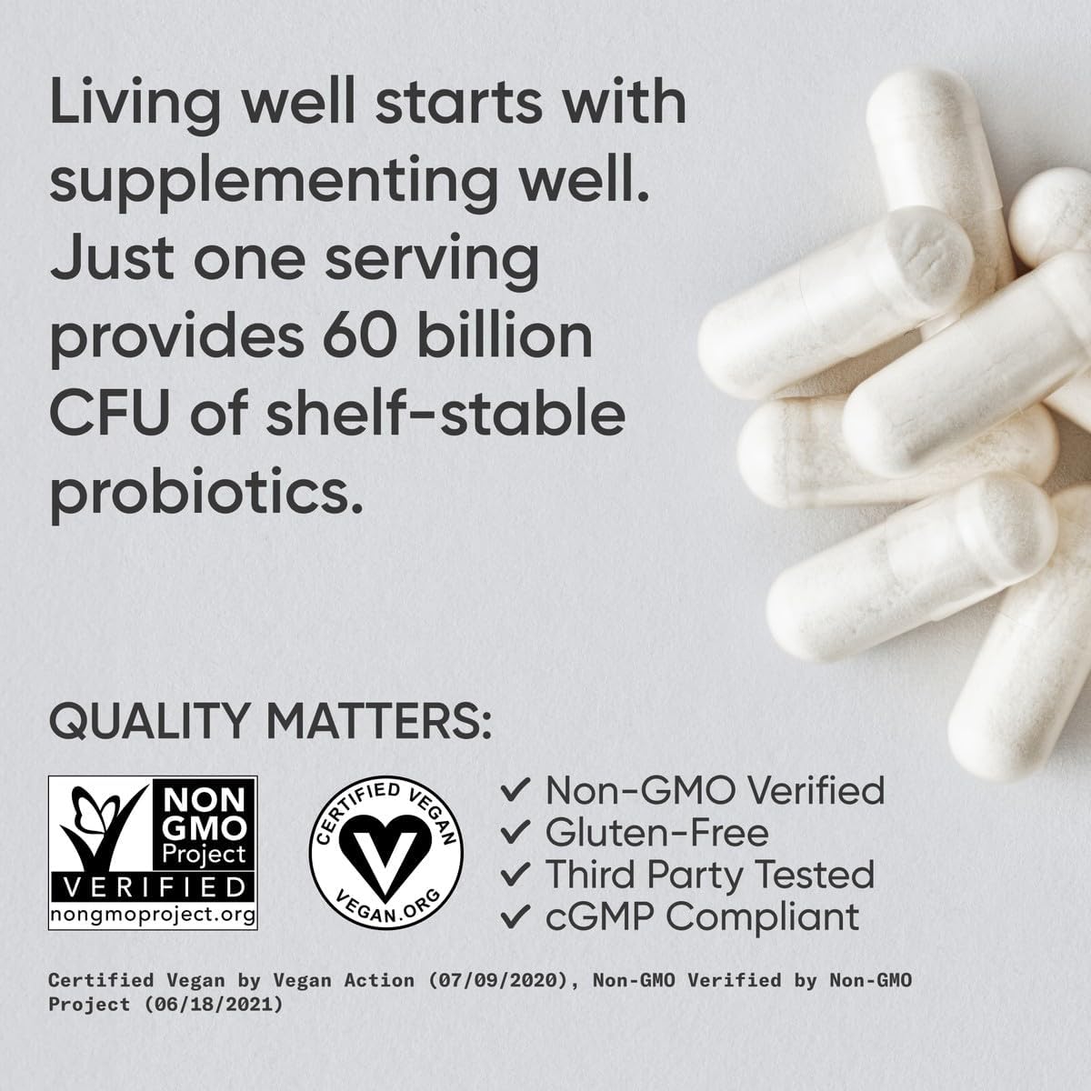 Sports Research Daily Probiotics with Prebiotics, 60 Billion CFU - Vegan Capsules for Gut Health & Digestive Support, Probiotics for Women & Men - Non-GMO Verified & Gluten Free - 30 Count - Nirvana Guru