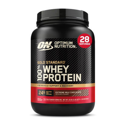 Optimum Nutrition Gold Standard 100% Whey Protein Powder, Double Rich Chocolate, 2 Pound (Packaging May Vary) - Nirvana Guru