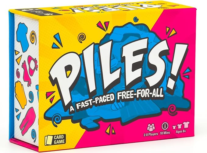 Piles – Card Games – Family Games – for Kids 8 and Up – for Adults – Family Game Night – Travel & Memory Game – Party Games – 10 Mins nirvanaguru