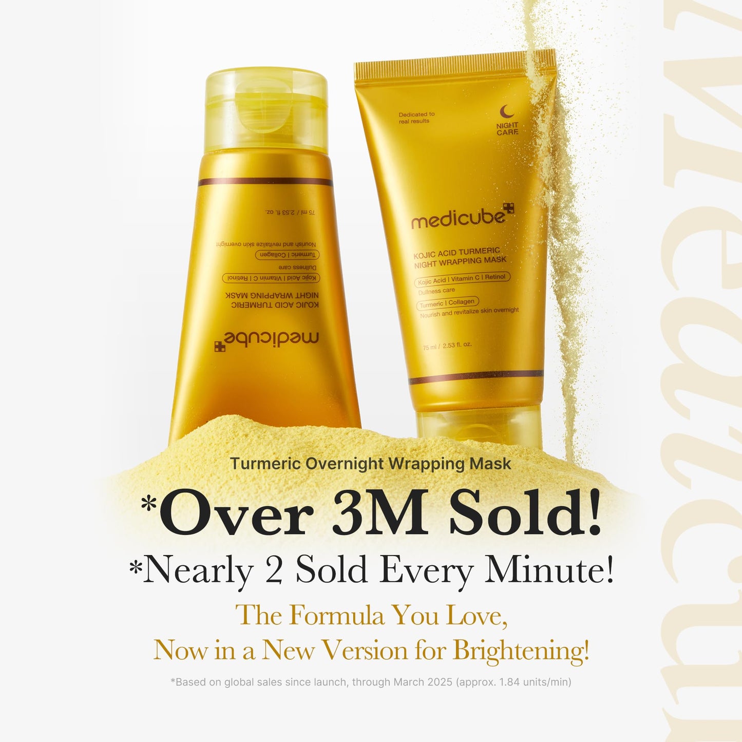 medicube PDRN Caffeine Overnight Wrapping Peel Off Facial Mask | Firming, Depuffing & Hydration | Salmon DNA + Caffeine + Collagen For Refined, Glass Skin & Face Contour Support | Korean Skin Care Nirvana Guru