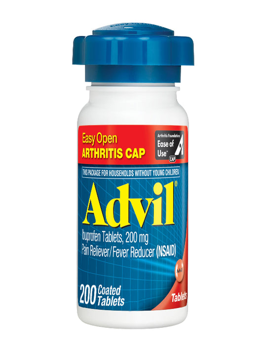 Advil Liqui-Gels minis Pain Reliever and Fever Reducer, Pain Medicine for Adults with Ibuprofen 200mg for Pain Relief - 200 Liquid Filled Capsules