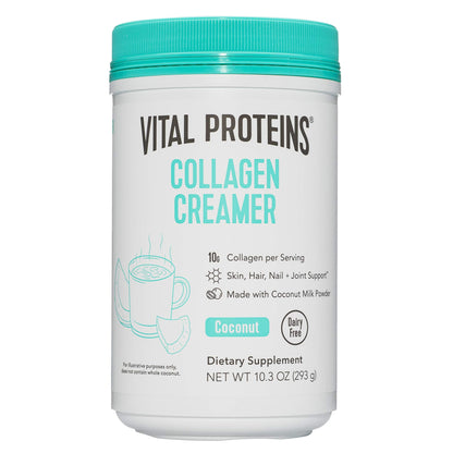 Vital Proteins Collagen Coffee Creamer, Coconut Milk based & Low Sugar Powder with Collagen Peptides Supplement - Supporting Healthy Hair, Skin, Nails with Energy-Boosting MCTs - Mocha 11.2oz - Nirvana Guru