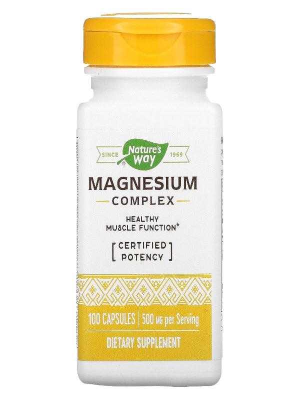 Natures Way Magnesium Complex, 100 ct - Nirvana Guru