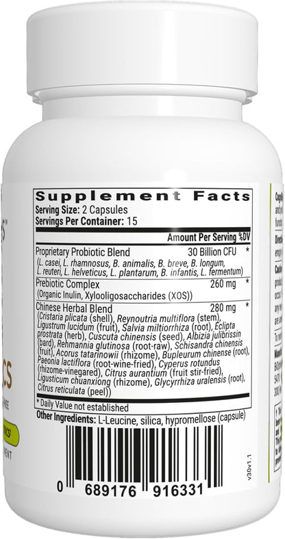 BIOptimizers Cognibiotics Probiotic Brain Supplement - Helps Support Mood, Better Focus, Memory, Mental Clarity - 30 Capsules Nirvana Guru
