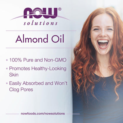 NOW Foods Solutions, Sweet Almond Oil, 100% Pure Moisturizing Oil, Promotes Healthy-Looking Skin, Unscented Oil, 16-Ounce,Package may vary - Nirvana Guru