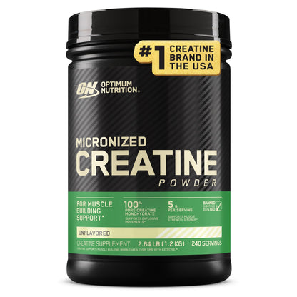 Optimum Nutrition Micronized Creatine Monohydrate Powder, Unflavored, 120 Servings, 600 Grams (Packaging May Vary) Nirvana Guru