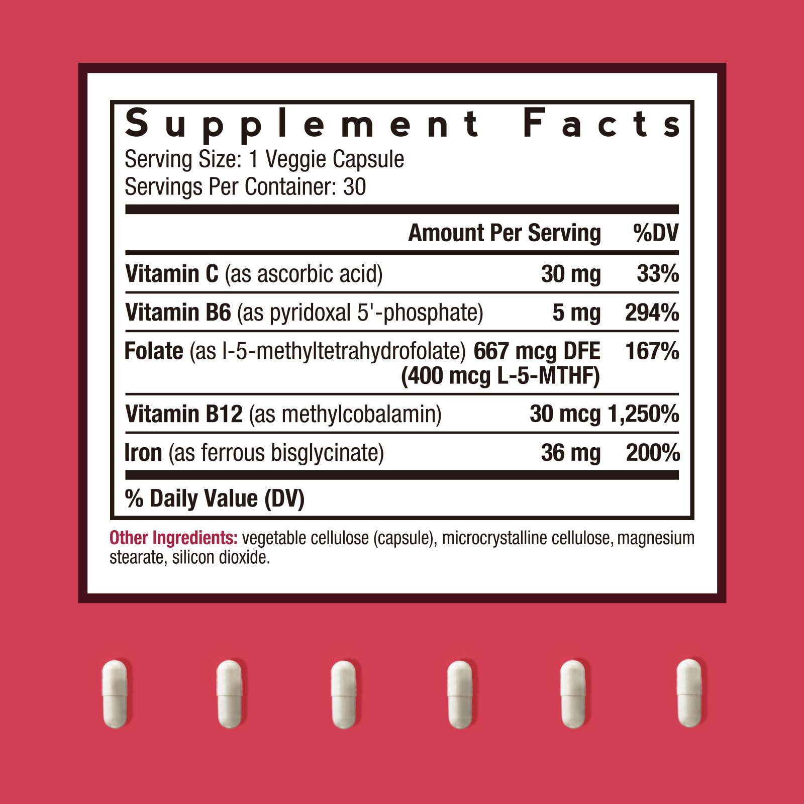 Doctor's Recipes Iron Supplement 65 mg with Vitamin C - Maximized Absorption, Stomach Friendly & High Potency Iron Pills for Red Blood Cells Formation & Immunity Health - Vegan Non-GMO 60 Iron Tablets Nirvana Guru