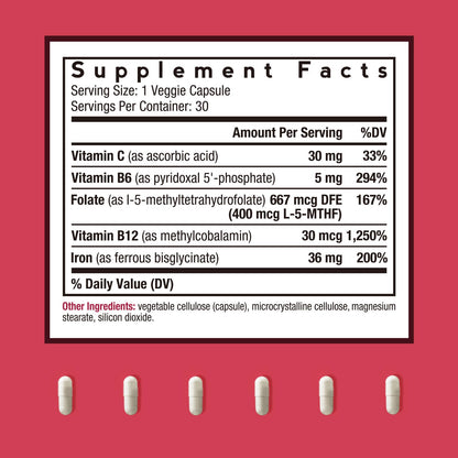 Doctor's Recipes Iron Supplement 65 mg with Vitamin C - Maximized Absorption, Stomach Friendly & High Potency Iron Pills for Red Blood Cells Formation & Immunity Health - Vegan Non-GMO 60 Iron Tablets Nirvana Guru