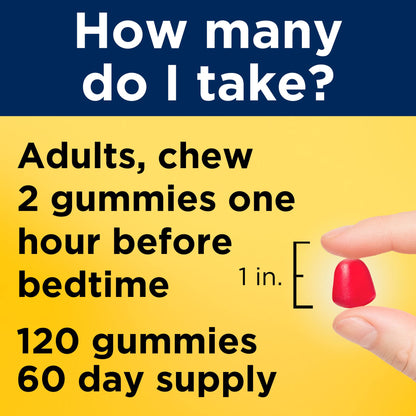 Nature Made Melatonin 10 mg per serving Gummies, Sleep Gummies for Adults Maximum Strength Dosage, 100% Drug Free Sleep Aid, 120 Count, 60 Day Supply - Nirvana Guru