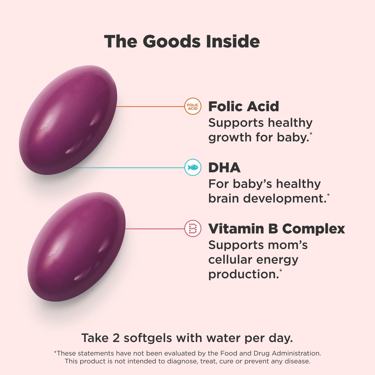 OLLY Ultra Strength Prenatal Multivitamin Softgels, Supports Healthy Growth, Brain Development, Iron, Folic Acid, DHA, Vitamins C, E, 30 Day Supply-60 Count Nirvana Guru