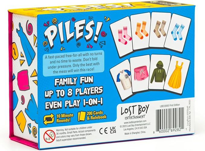 Piles – Card Games – Family Games – for Kids 8 and Up – for Adults – Family Game Night – Travel & Memory Game – Party Games – 10 Mins nirvanaguru