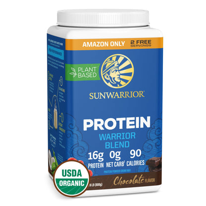 Organic Plant Based Protein Powder | Vegan Organic Protein Powder Vanilla Flavored with BCAA Amino Acids & Hemp Seed Pea Blend | Non-GMO Soy Dairy Filler & Gluten Free (Vanilla, 32 Servings) - Nirvana Guru