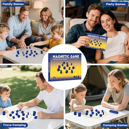 Magnet Game with String, Magnetic Chess Game for Family & Party & Travel & Camping - Puzzle Strategy Games, 2 Player Games for Kids & Adults nirvanaguru