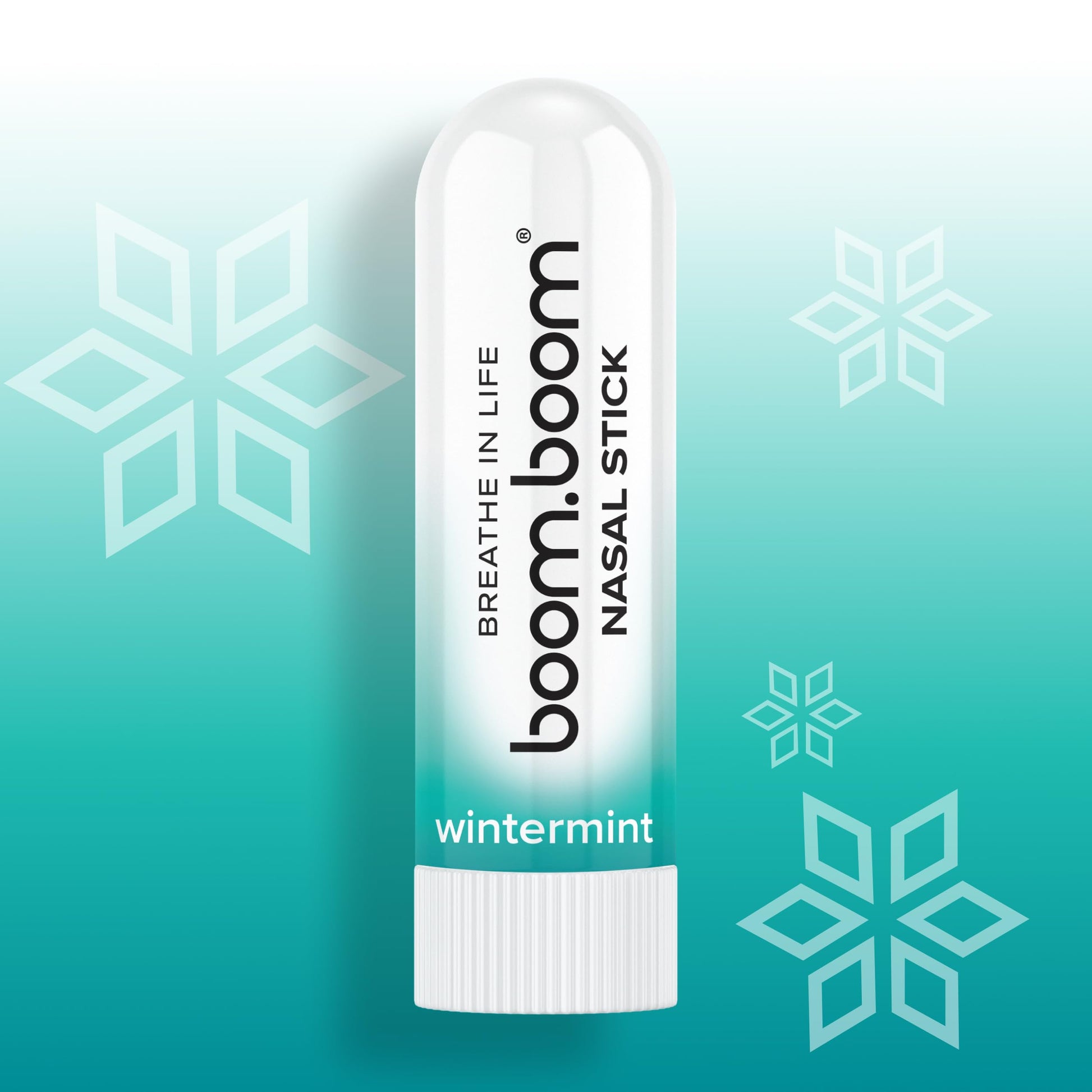 BoomBoom Nasal Stick | Vapor Flow Technology | Cool Refreshing Sensation | Natural Mood Boost | Simple Ingredients | Essential Oils + Menthol Inhaler (Mint, Wintermint, Tropical, Lavender) Nirvana Guru