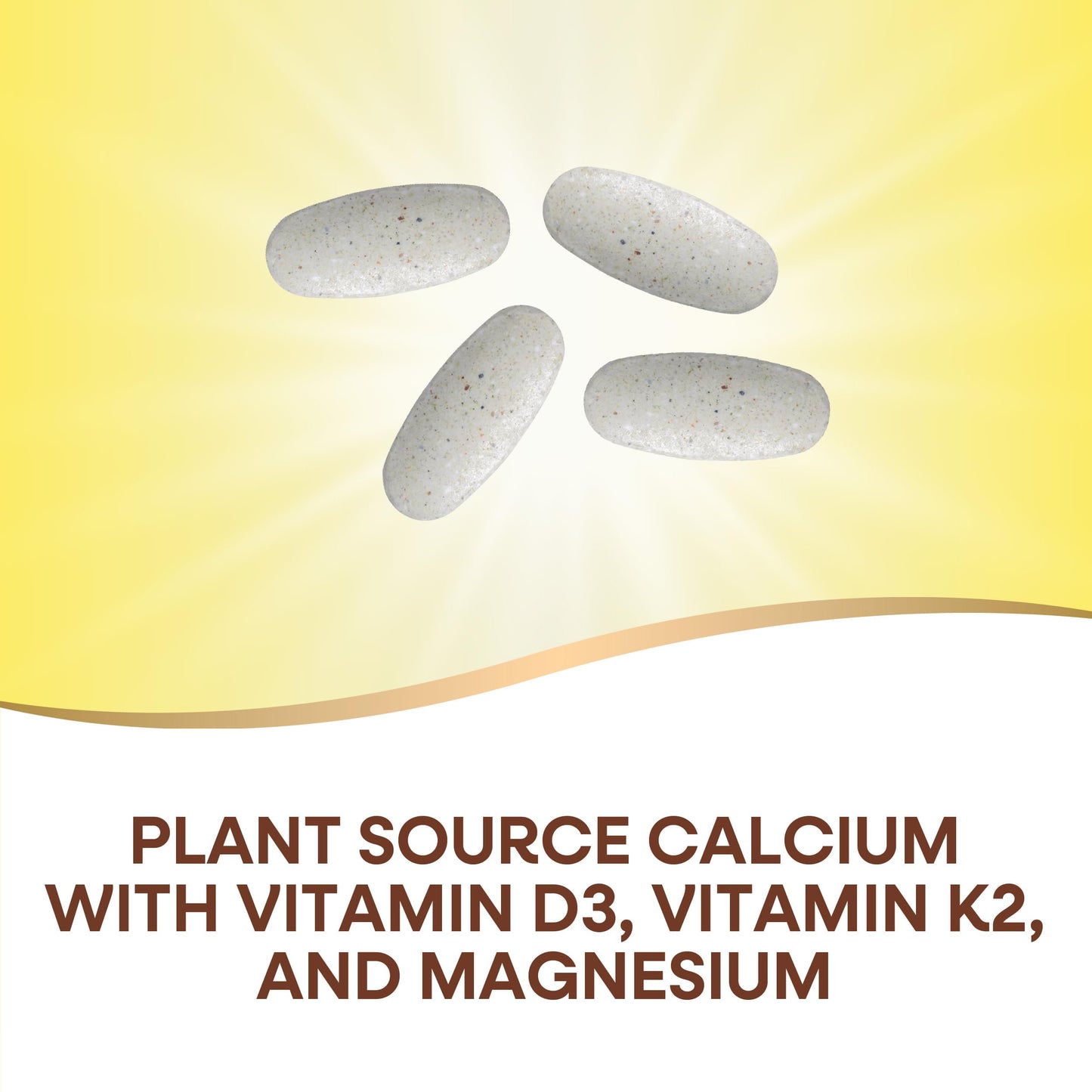 Nature's Way Alive! Calcium Max Absorption, Bone Support*, Plant Source Calcium, Vitamin D3 & K2, Magnesium, 120 Tablets (Packaging May Vary) - Nirvana Guru