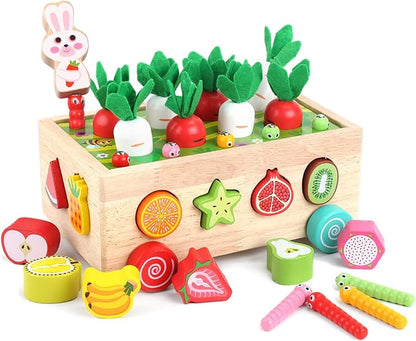Toddlers Montessori Wooden Educational Toys for Baby Boys Girls Age 1 2 3 Year Old, Shape Sorting Toys 1st One First Birthday Girl Gifts for Kids 1-3, Wood Preschool Learning Fine Motor Skills Game nirvanaguru