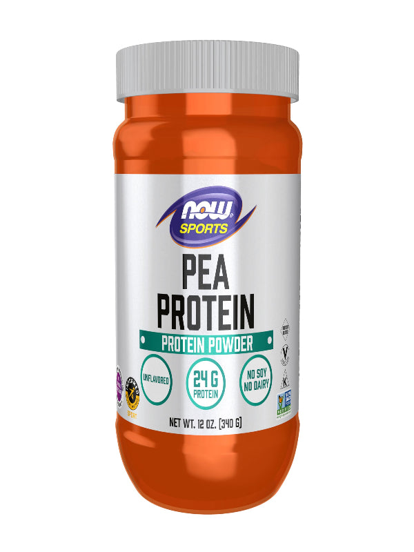 NOW Foods Sports Nutrition, Pea Protein 24 g, Fast Absorbing, Unflavored Powder, 2-Pound - Nirvana Guru