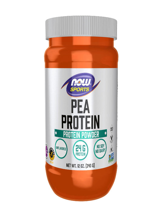 NOW Foods Sports Nutrition, Pea Protein 24 g, Fast Absorbing, Unflavored Powder, 2-Pound - Nirvana Guru