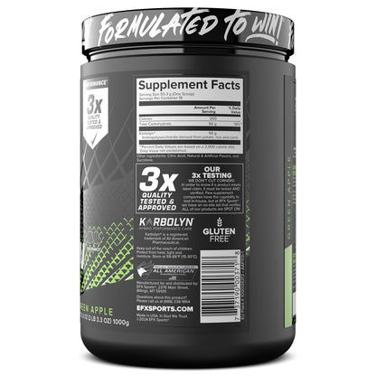 EFX Sports Karbolyn Fuel | Fast-Absorbing Carbohydrate Powder | Carb Load, Sustained Energy, Quick Recovery | Stimulant Free | 39 Servings (Neutral) Nirvana Guru
