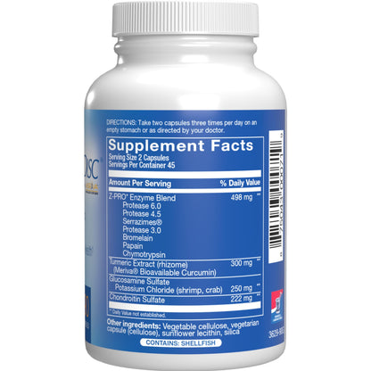 Nutra Disc & Joint Support Supplement - Clinically Formulated Restorative Cartilage Ligament and Tendon Supplement with Patented Meriva Curcumin & Glucosamine and Chondroitin for Adults - 45 Servings Nirvana Guru