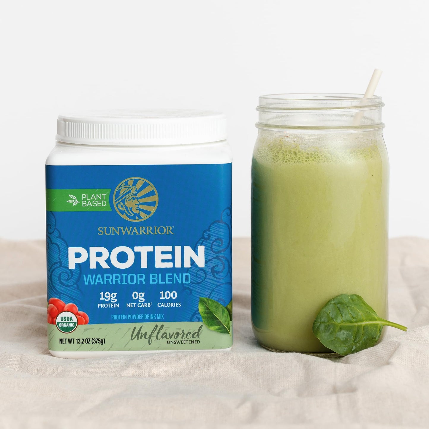 Organic Plant Based Protein Powder | Vegan Organic Protein Powder Vanilla Flavored with BCAA Amino Acids & Hemp Seed Pea Blend | Non-GMO Soy Dairy Filler & Gluten Free (Vanilla, 32 Servings) - Nirvana Guru