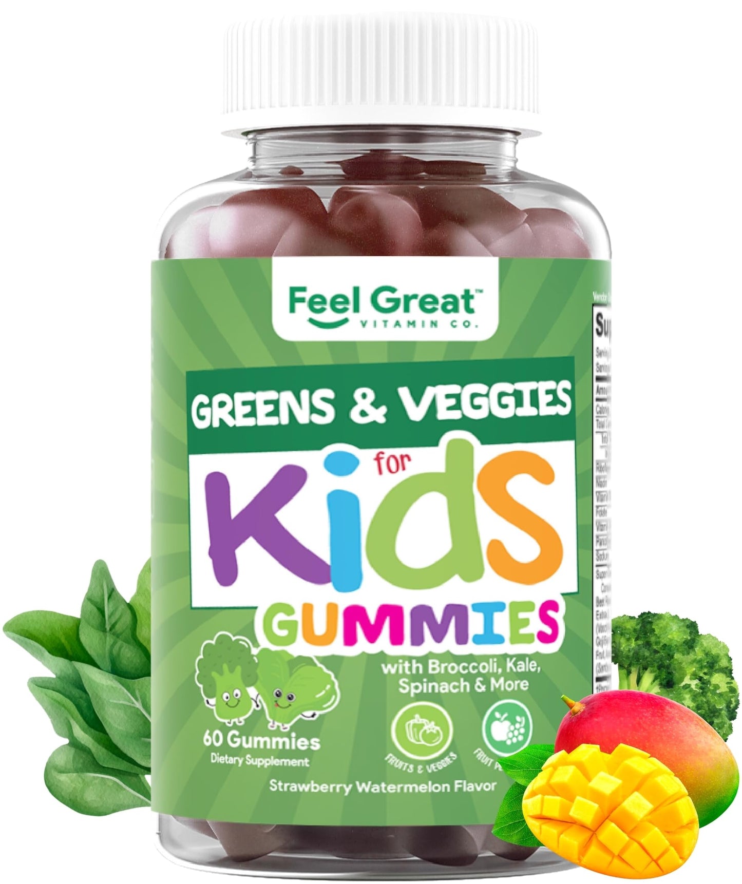 Feel Great Vitamin Co. Complete DHA Gummies for Kids | with Omega 3 6 9 + DHA, Vitamin C | Supports Healthy Brain Function, Vision & Heart Health | Gluten Free, Vegetarian | 60 Gummies Nirvana Guru