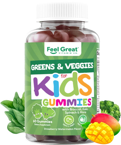 Feel Great Vitamin Co. Complete DHA Gummies for Kids | with Omega 3 6 9 + DHA, Vitamin C | Supports Healthy Brain Function, Vision & Heart Health | Gluten Free, Vegetarian | 60 Gummies Nirvana Guru