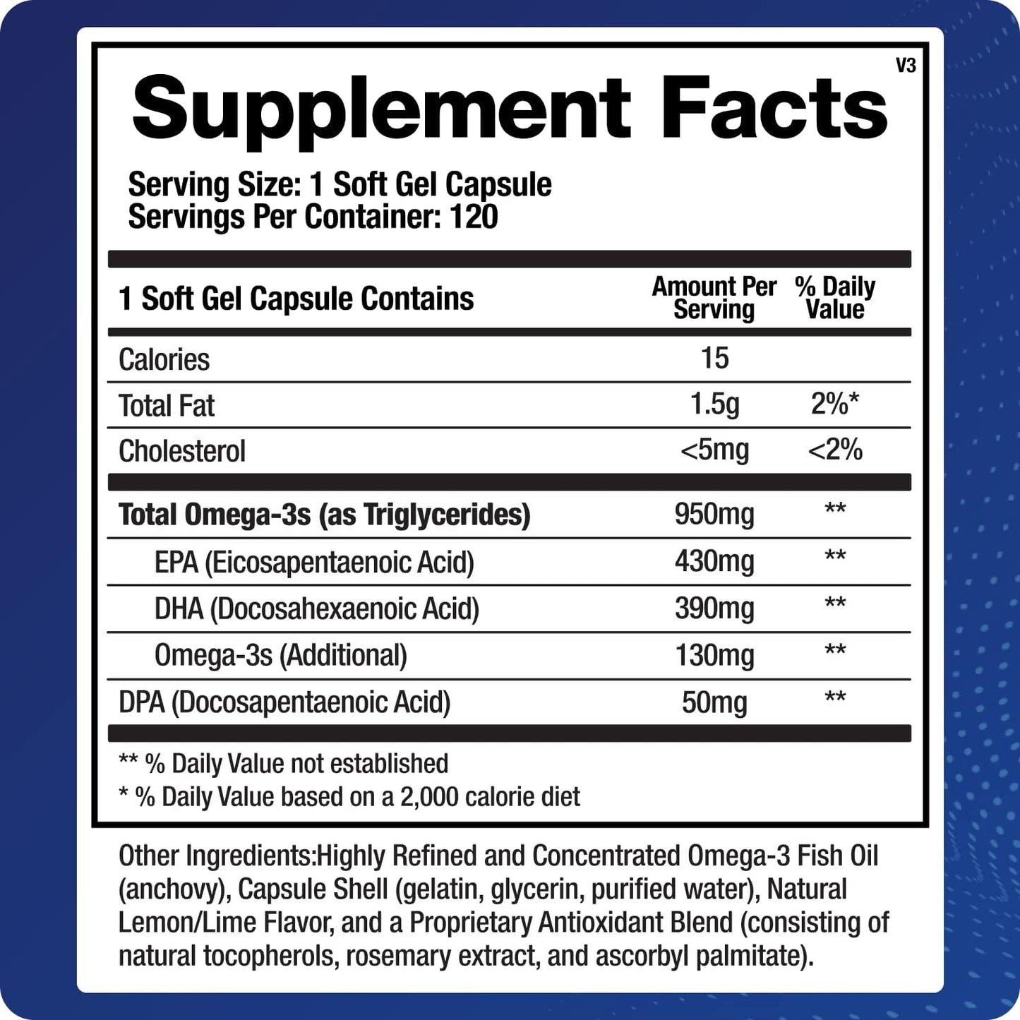 Support Omega (120 Gel Capsules) Omega 3 Fish Oil Supplement - Cardiovascular, Musculoskeletal Support Nirvana Guru