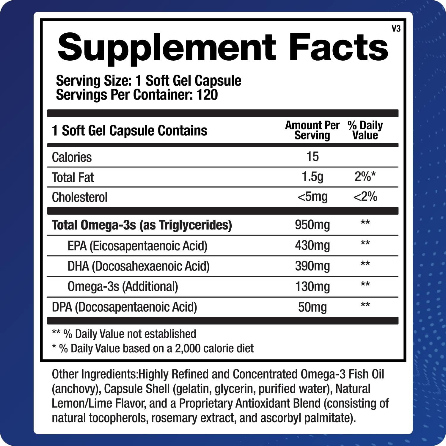 Support Omega (120 Gel Capsules) Omega 3 Fish Oil Supplement - Cardiovascular, Musculoskeletal Support Nirvana Guru