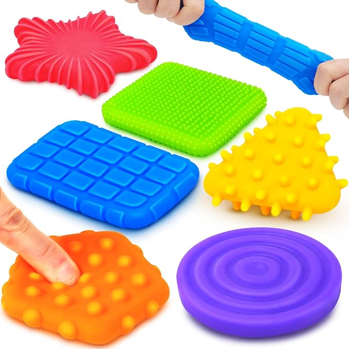 Squishy Sensory Toys for Kids Toddlers: Super Soft & Textured Sensory Fidget Toy for Autistic Children Special Needs | Stress Calming Toys for Kids | Baby Stocking Stuffers Fidget Toy for Autism, ADHD nirvanaguru
