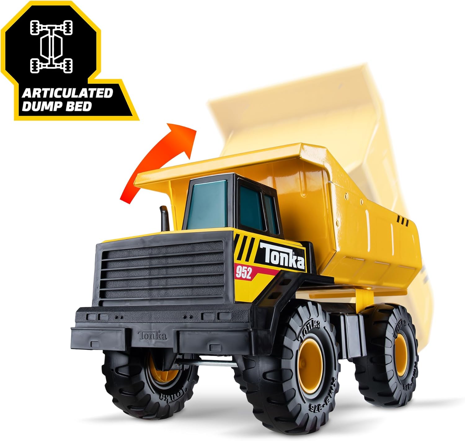 Tonka Steel Classics Mighty Dump Truck - Made with Steel & Sturdy Plastic, Yellow Toy Construction Truck, Boys and Girls, Kids, Toddlers, Ages 3+ Nirvana Guru