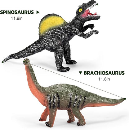 7 Piece Jumbo Dinosaur Toys Big Dinosaur Toy for Boys Realistic Giant Dinosaur Toys for Kids 3-5 - Perfect Dinosaur Gifts for Kids Nirvana Guru