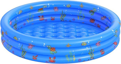 Garden Round Inflatable Baby Swimming Pool, Portable Inflatable Child/Children Little Pump Pool,Kiddie Paddling Pool Indoor&Outdoor Toddler Water Game Play Center for Kids/Girl/Boy nirvanaguru