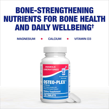 Osteo-Plex Bone Health Supplement for Women - Clinical Formula Bone Strength Supplement with Magnesium Calcium Vitamin D3 & Trace Minerals Complex - Easy to Swallow Gentle Tablets - 240 Count Nirvana Guru