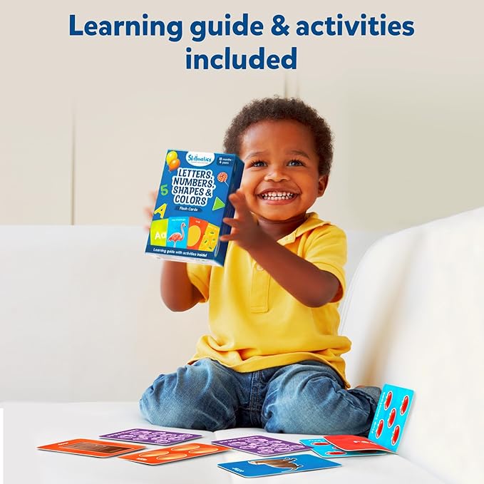 Skillmatics Thick Flash Cards for Toddlers - Letters, Numbers, Shapes & Colors, Montessori Toys, Preschool Learning Activities, Learning Aids, Gifts for Kids Ages 1, 2, 3, 4 Years nirvanaguru
