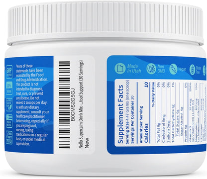 Supercalm Powdered Drink Mix, Raspberry Lemonade, L Theanine, Ksm-66 Ashwagandha, Magnesium Glycinate, Vitamin D 3, Supplements for Relaxation & Focus, No Sugar, Non GMO, On The Go, 20 Ct