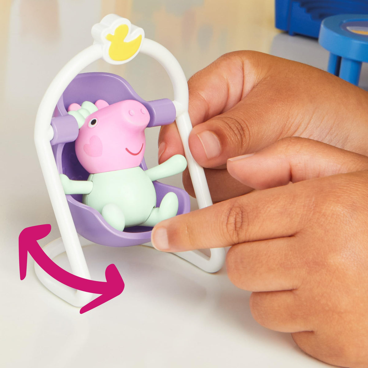 Peppa Pig Peppa's Big Family House Playset with 3 Figures, 11 Accessories, Baby Evie, Preschool Toys for Girls and Boys 3 and Up