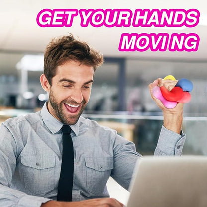 24 Pack Slow Rising Stress Cube , Dough Stress Balls Soft Fidget Squishy Toys for Anxiety Relief, Pull Stretch Classroom Prize Party Favors Toys for Kids nirvanaguru