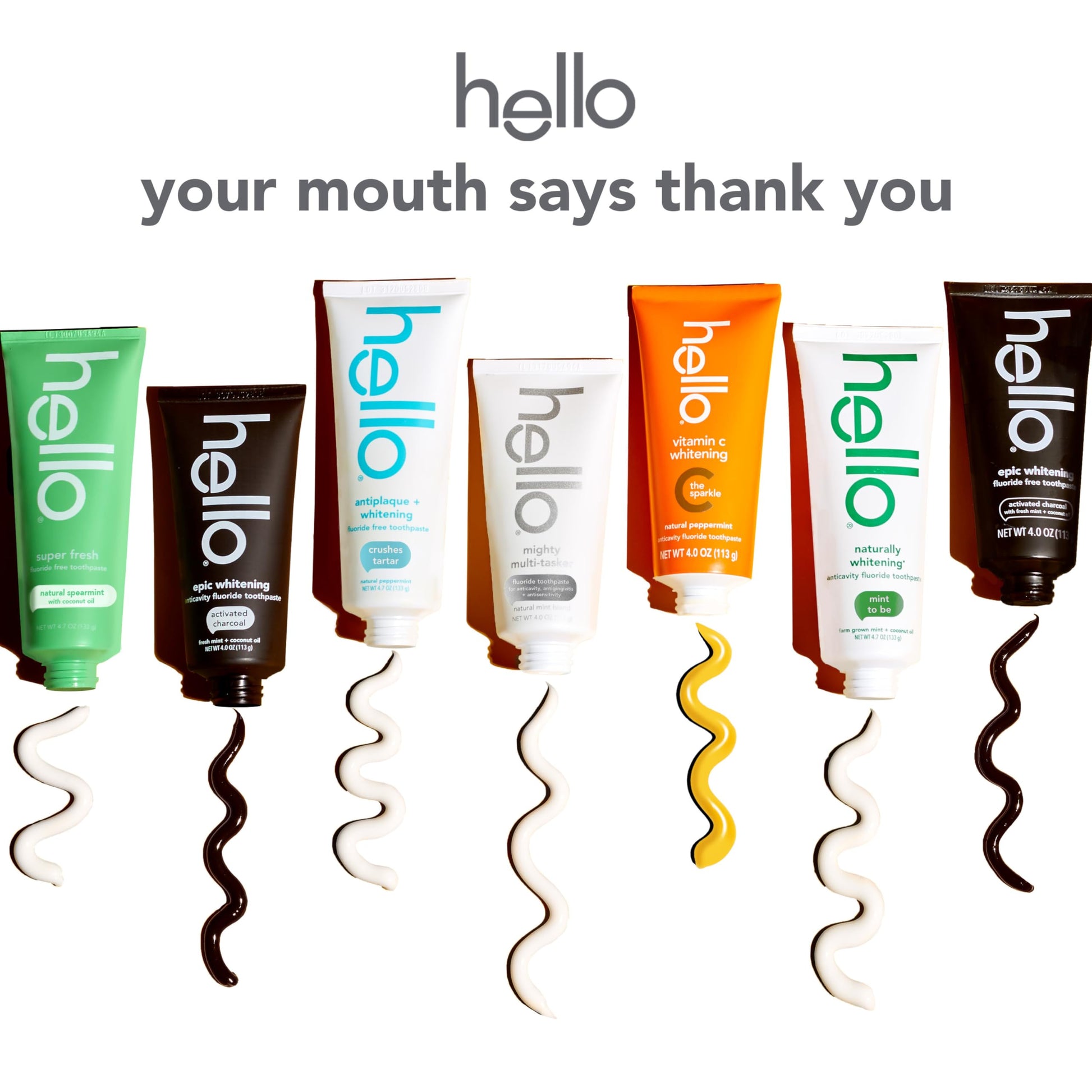 hello Mighty Multitasker Fluoride Toothpaste, 8-in-1 Toothpaste with Minty Flavor, Anticavity, Antigingivitis, Antisensitivity, Strengthens Enamel and Whitens, 2 Pack, 4.0 Oz Tubes Nirvana Guru