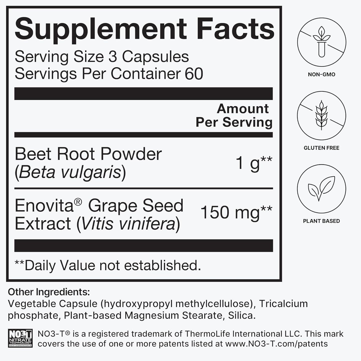 HumanN SuperBeets Beet Root Capsules Quick Release 1000mg, Helps Support Nitric Oxide Production, Blood Pressure, Heart Health, Contains Non-GMO Beetroot Powder, Studied Antioxidants 90 Count - Nirvana Guru