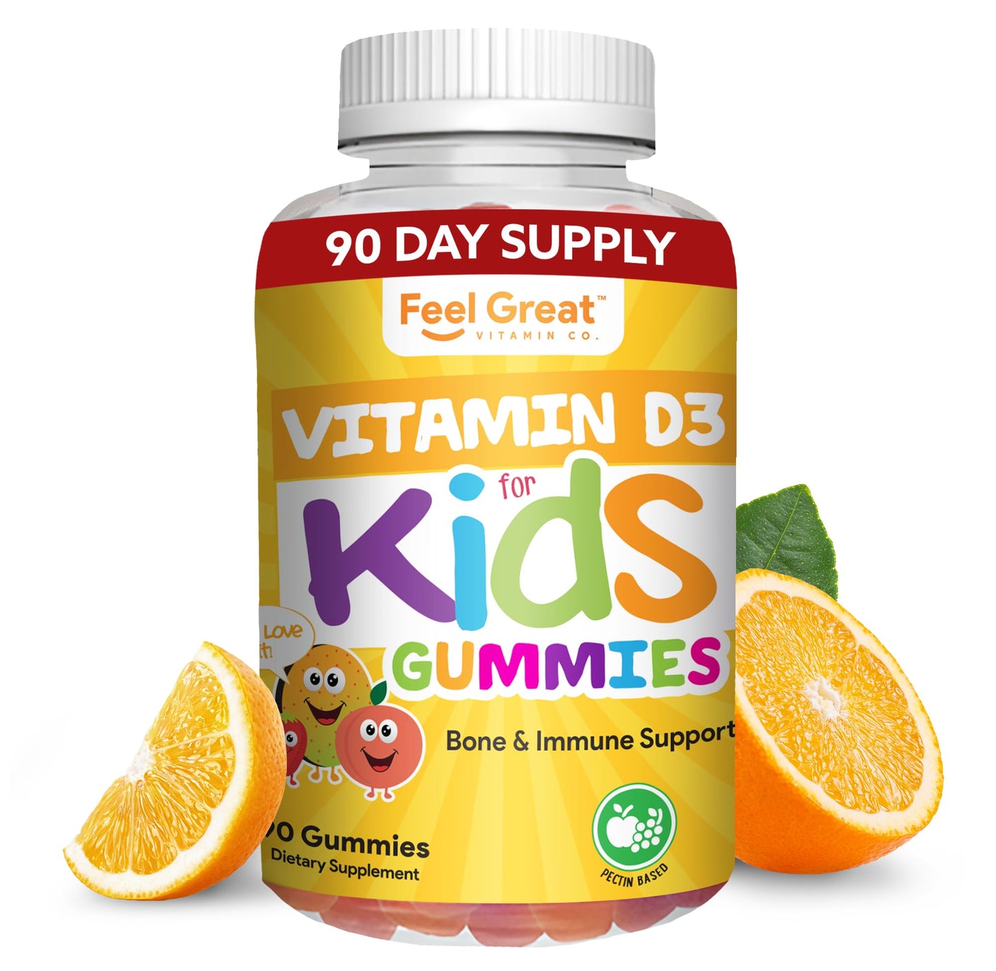Feel Great Vitamin Co. Complete DHA Gummies for Kids | with Omega 3 6 9 + DHA, Vitamin C | Supports Healthy Brain Function, Vision & Heart Health | Gluten Free, Vegetarian | 60 Gummies Nirvana Guru