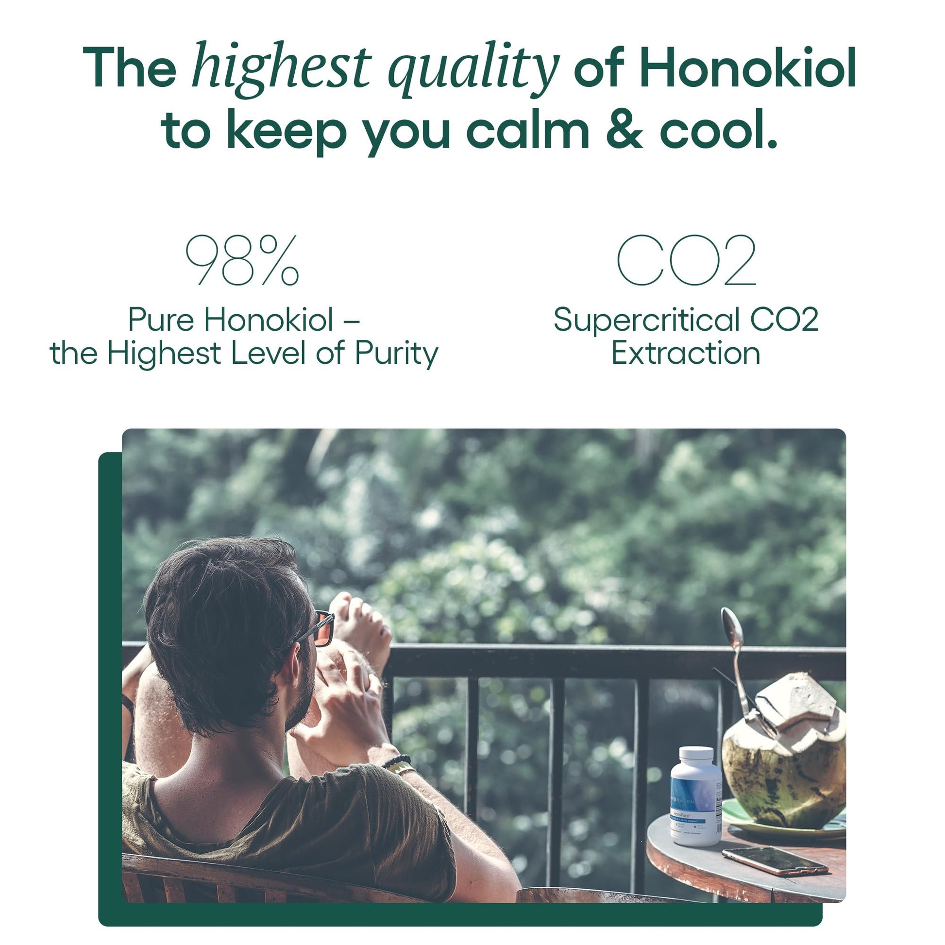 EcoNugenics – HonoPure – 120 Capsules | Professionally Formulated with 98% Pure Honokiol | Supports Cellular, Neurological & Cognitive Health | Safe, Effective & Highly Regarded Antioxidant - Nirvana Guru