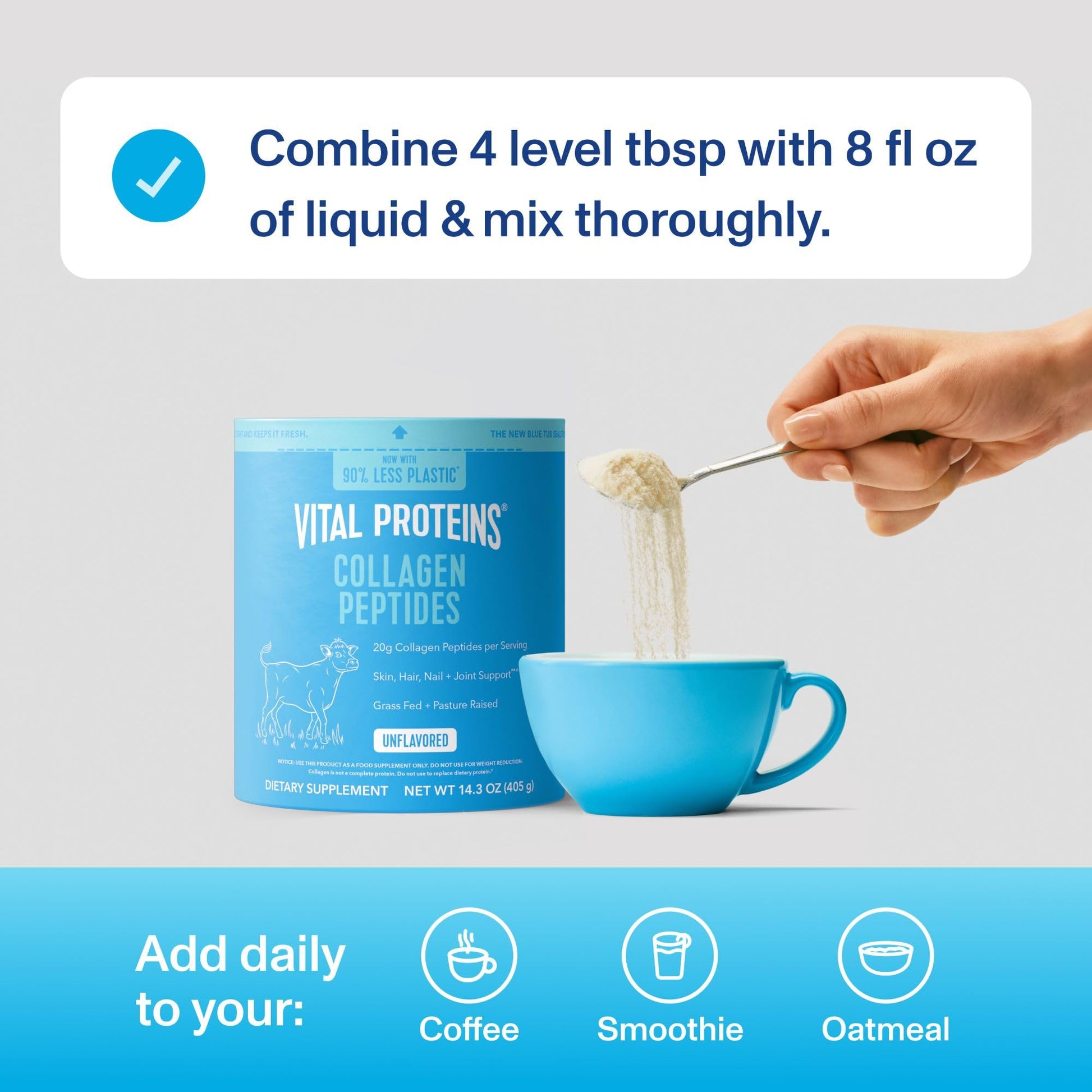 Vital Proteins Collagen Peptides Powder - Supports Hair, Nail, Skin, Bone & Joint Health, Unflavored, Collagen Protein 9.33 OZ - Nirvana Guru