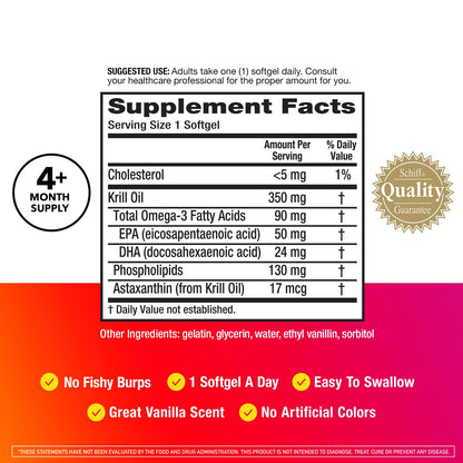 MegaRed - Omega-3 Krill Oil 350mg Softgels (130 Count in A Bottle), EPA & DHA Omega-3 Fatty Acids with No Fishy Aftertaste Unlike Fish Oil, Contains Antioxidant Astaxanthin - Nirvana Guru