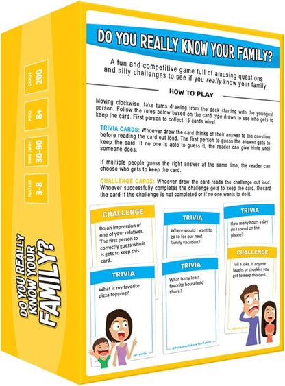 Do You Really Know Your Family? A Fun Family Game Filled with Conversation Starters and Challenges - Great for Kids, Teens and Adults nirvanaguru